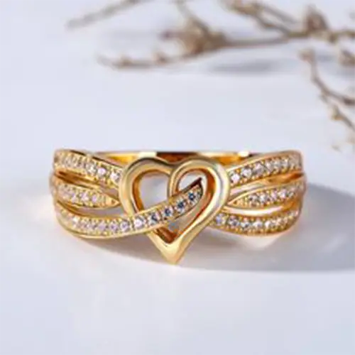 Gold Ladies Ring Jewellery