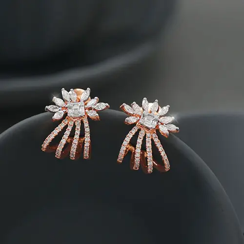 Real Diamond Earrings Jewellery