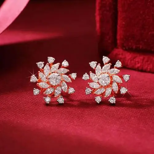 Real Diamond Earrings Jewellery