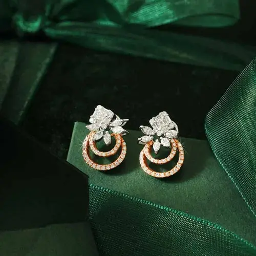 Real Diamond Earrings Jewellery