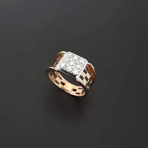 Real Diamond Gents Ring Jewellery