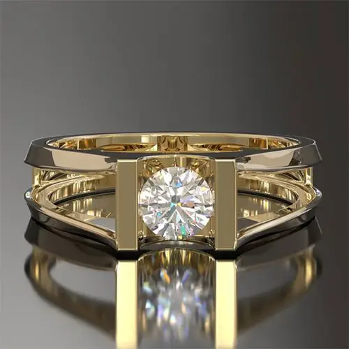 Real Diamond Gents Ring Jewellery