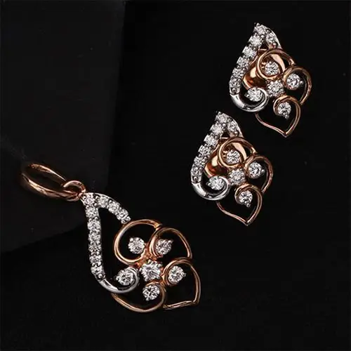 Real Diamond Pandant Set Jewellery