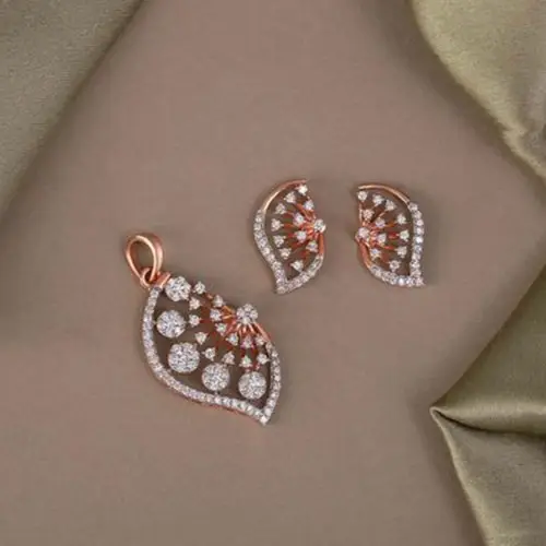 Real Diamond Pandant Set Jewellery