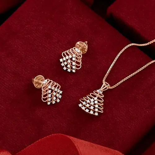 Real Diamond Pandant Set Jewellery