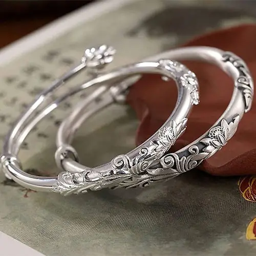 Silver Bangles Jewellery