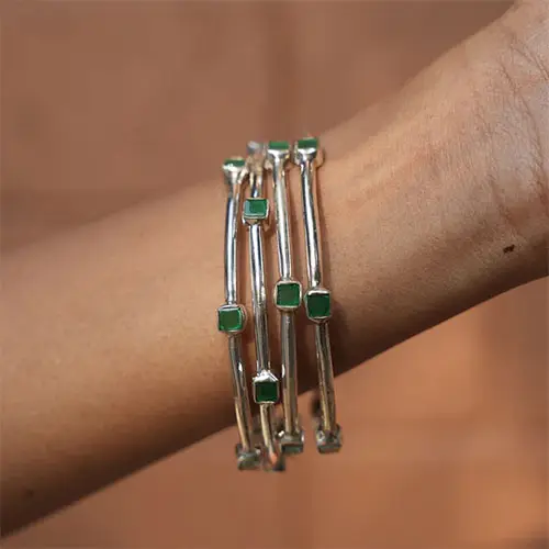 Silver Bangles Jewellery